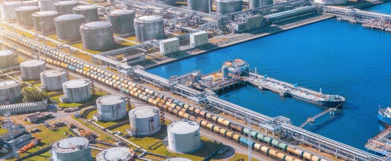 Photo of a tank farm